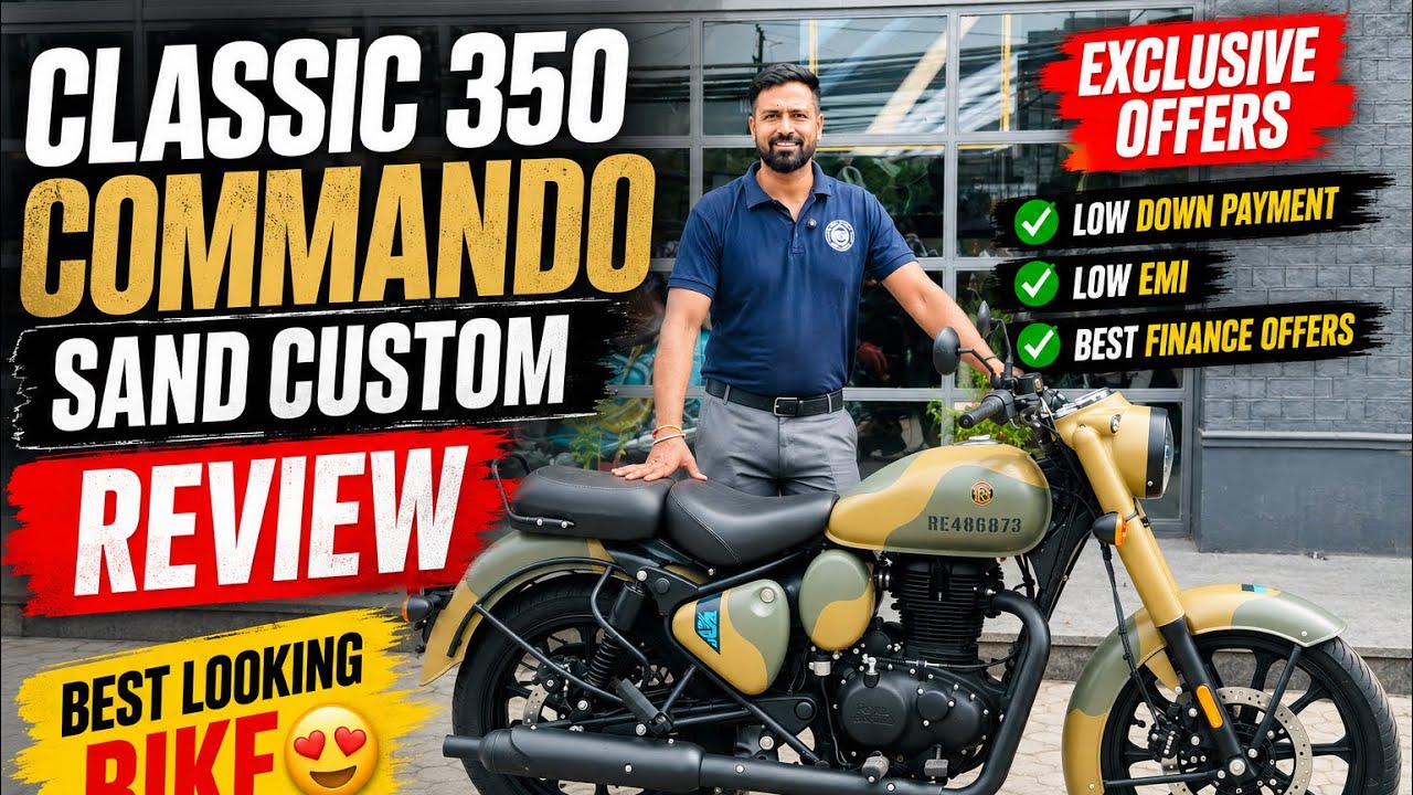    🔥 Royal Enfield Classic 350 Commando Sand Custom Review 2026 | Best Looking Classic Ever?