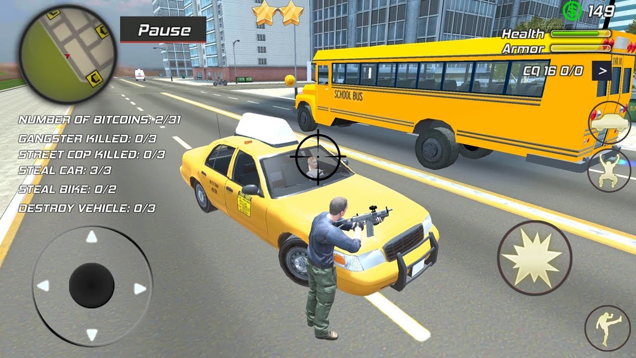 Grand Action Simulator New York Car Gang (by HGamesArt) Android Gameplay [HD]