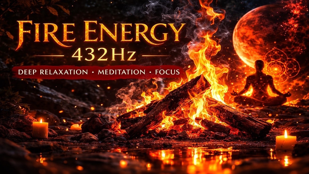 432Hz Fire Energy | Deep Relaxation, Meditation & Focus