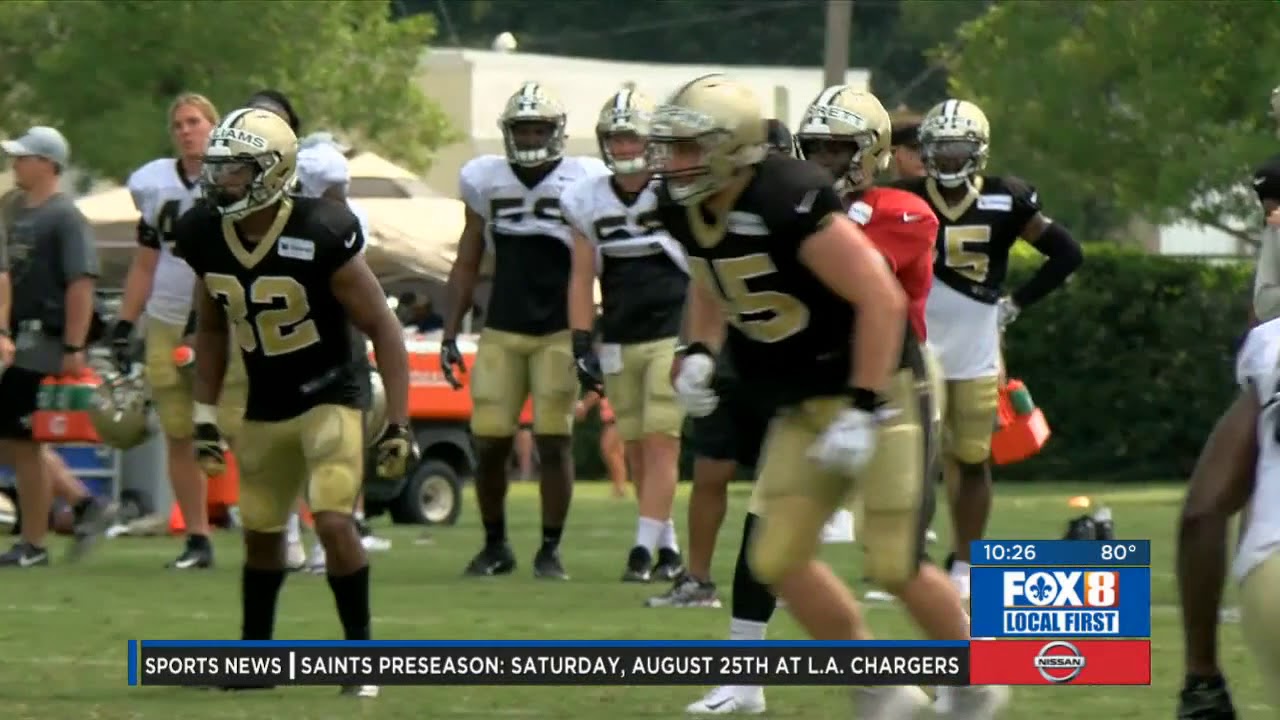 Fox8Newsat10pm - Saints Training Camp Practice 5 - 07/30/2018