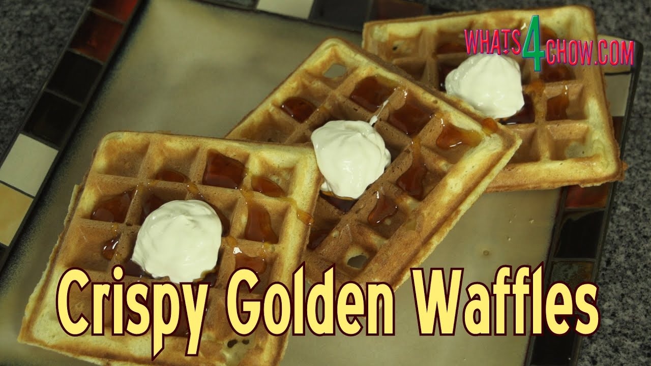 How to Make Crispy Golden Waffles - Classic Crispy Waffle Recipe