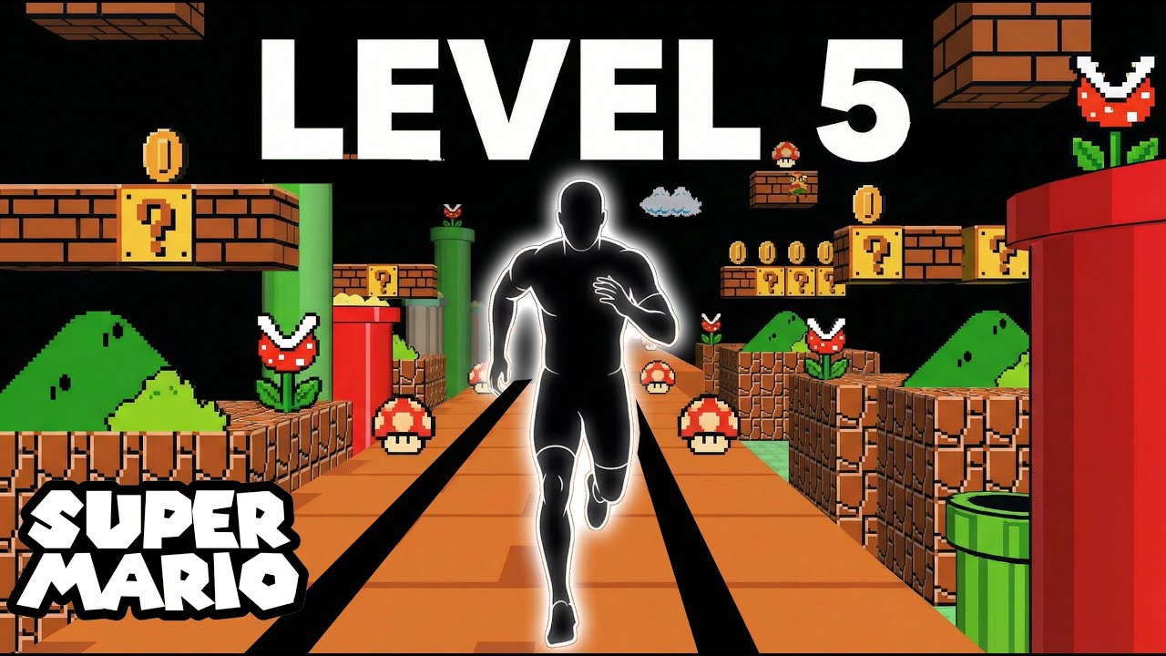 HIGH QUALITY Immersive Interactive Warm Up #5 🔥  Super Mario Challenge