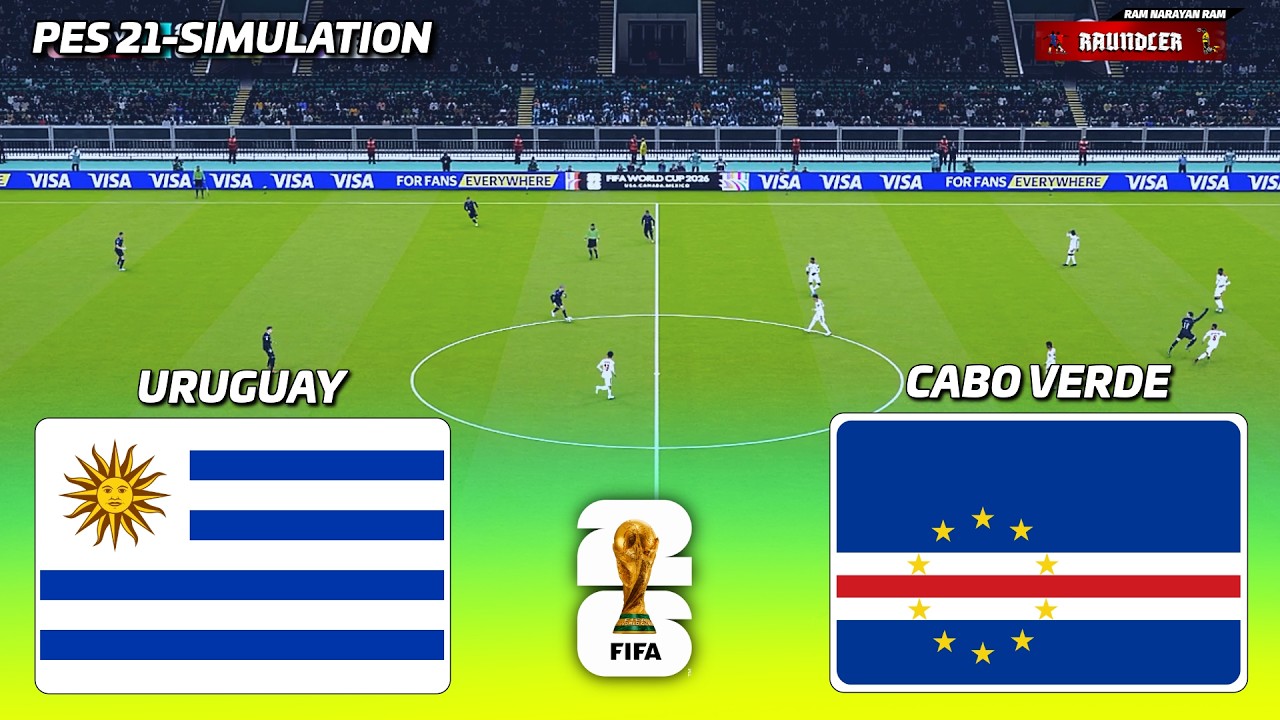 🔴LIVE - Uruguay vs Cabo Verde | FIFA World Cup 2026 | PES 21 Football Simulation