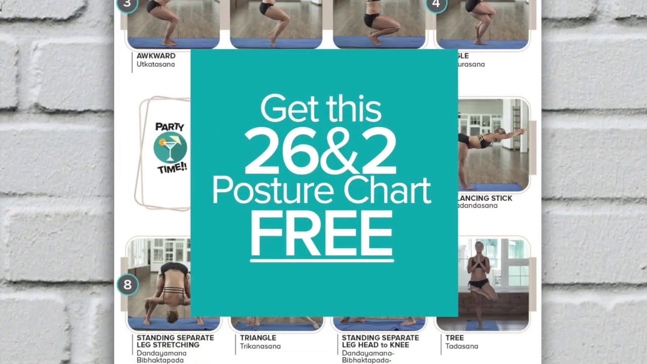 Bikram Hot Yoga complete postures chart for beginners