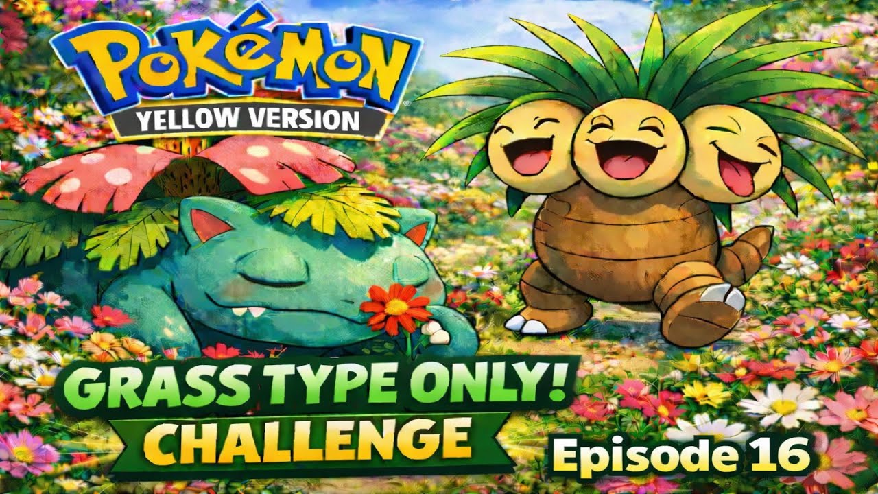 Соперник Силф - Испытание только с покемонами травяного типа, Pokemon Yellow Version, Эпизод 16