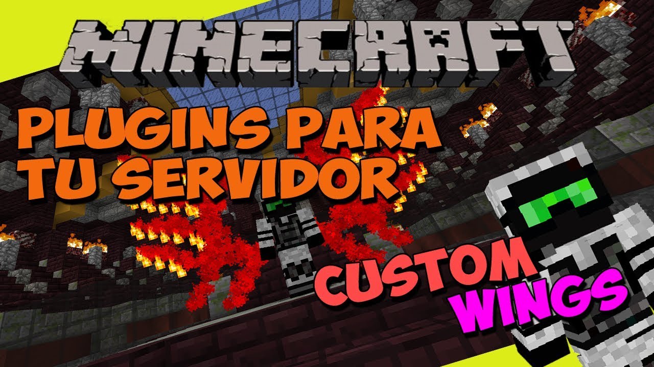 PLUGINS para tu SERVIDOR de Minecraft - CUSTOMWINGS (Crea tus Propias ALAS!)