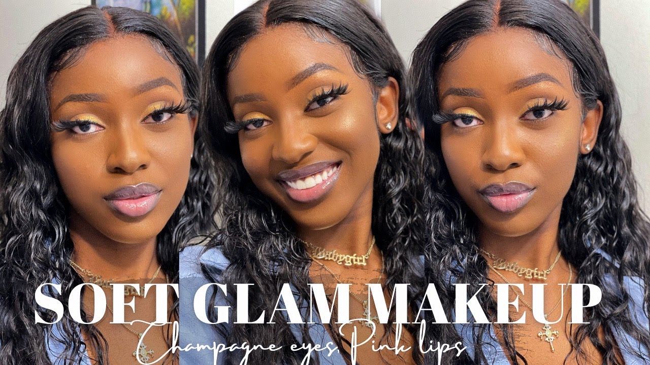 DETAILED NATURAL SIMPLE SOFT GLAM MAKEUP TUTORIAL FOR DARKSKIN/WOC