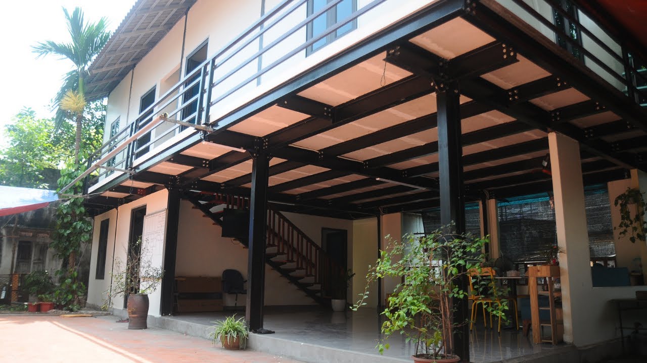 Căn nhà Khung thép tiền chế + Tấm bê tông nhẹ Lightwall, giá chưa đến 450 triệu - Kim Long Group