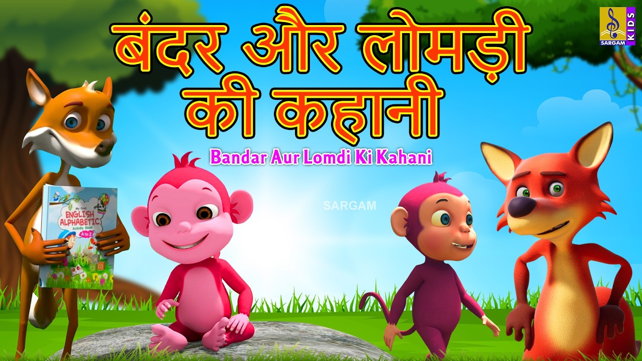 बंदर और लोमड़ी की कहानी | Hindi Stories For Kids | Bandar Aur Lomdi Ki Kahani #cartoon #kahani