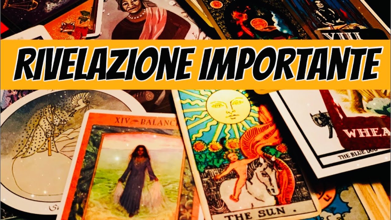 UNA RIVELAZIONE IMPORTANTE
