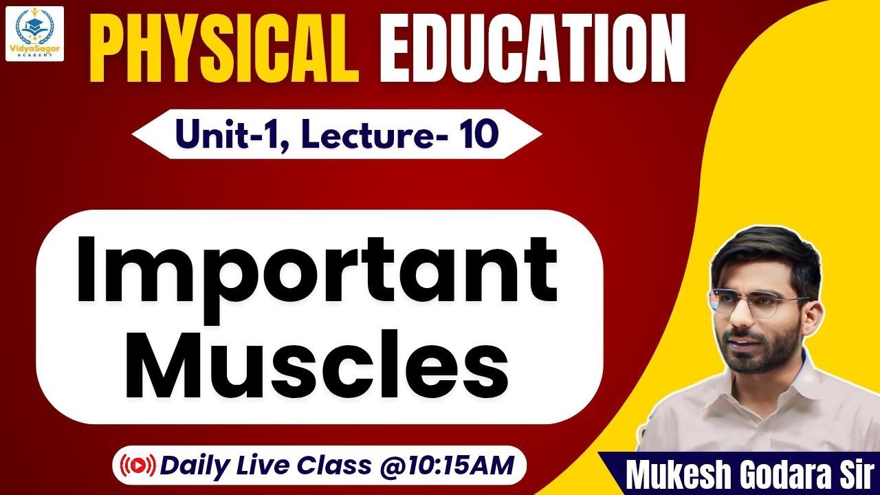 Unit-1 Important Muscles #unit1 #physicaleducation #mukeshgodarasir
