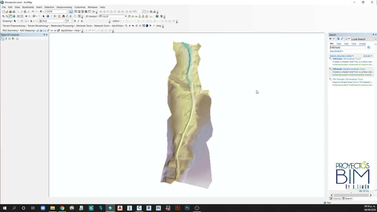16.-Simulación de inundación con  ArcGis y Hec Ras