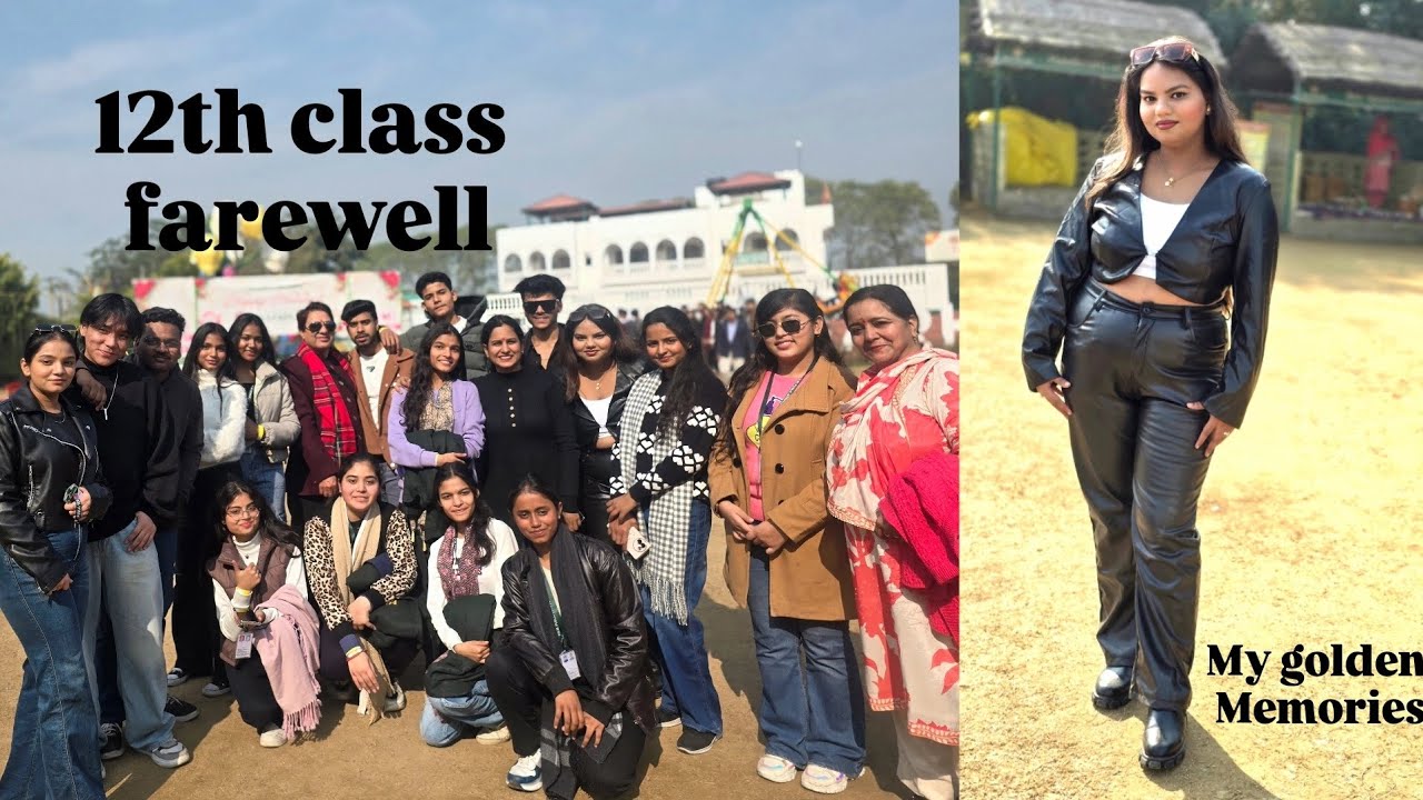 My class 12th farewell 😭💗(golden memories)