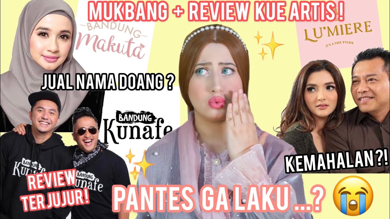 MUKBANG + REVIEW  RESTORAN KUE ARTIS , YOUTUBER , SELEBGRAM ! PANTES GA LAKU ???  ( PART 1)