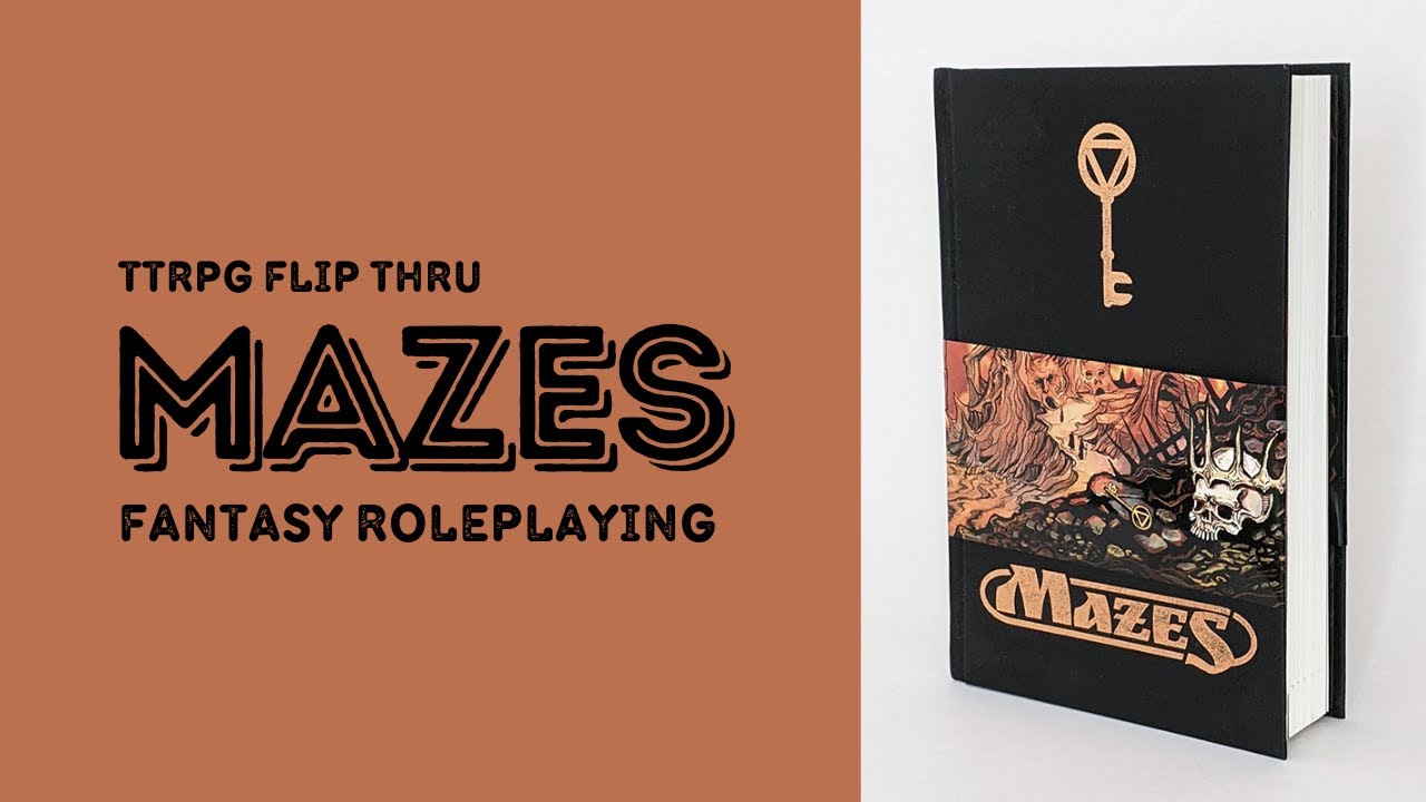 TTRPG Flip Through #5: Mazes Fantasy Roleplaying  #ttrpg #flipthrough #rpg #dnd #fantasybooks
