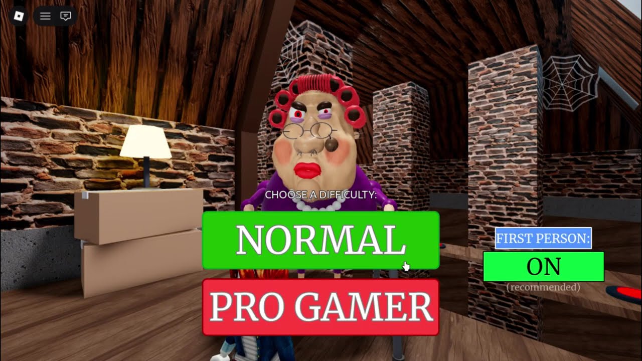 ESCAPE THE EVIL GRANDMA! FIRST PERSON OBBY