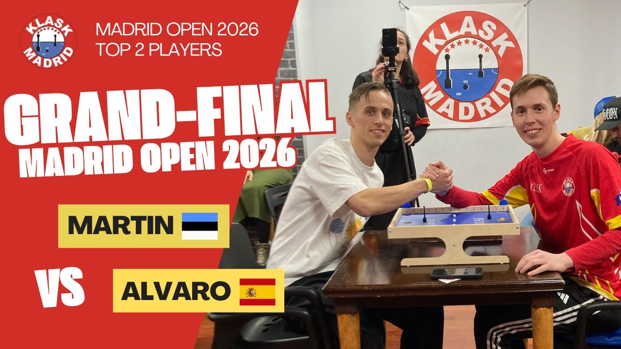 GRAND FINAL of the KLASK Madrid Open 2026 | Martin Nurmsaar vs Álvaro García