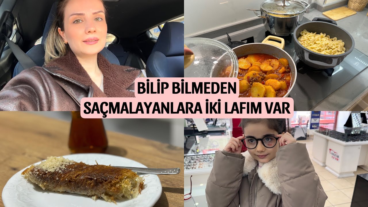 ÇOK TADIM KAÇTI❌DURU’NUN YENİ GÖZLÜKLERİNİ SİPARİŞ VERDİK✅YEMEKLER HAZIR👍TATLIMI ALDIM ANNEME GİTTİM