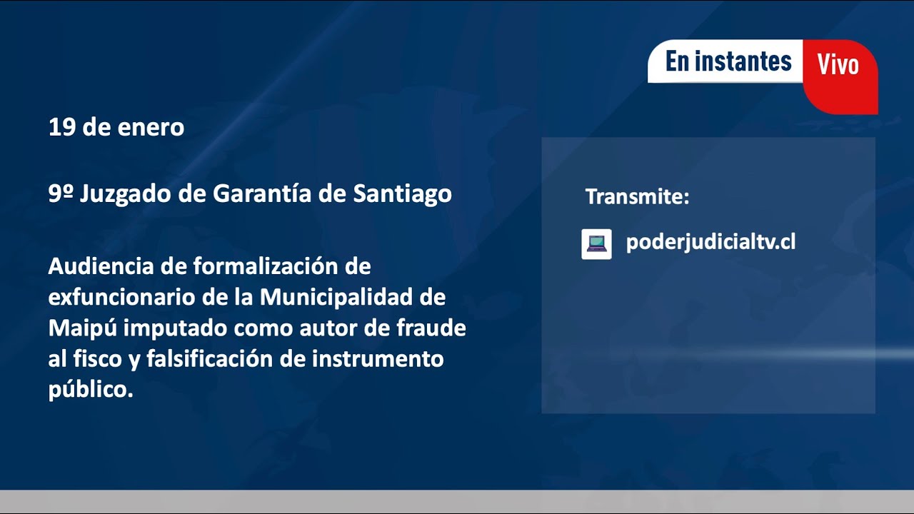 Formalización de exfuncionario de la Municipalidad de Maipú imputado por fraude al fisco y otros