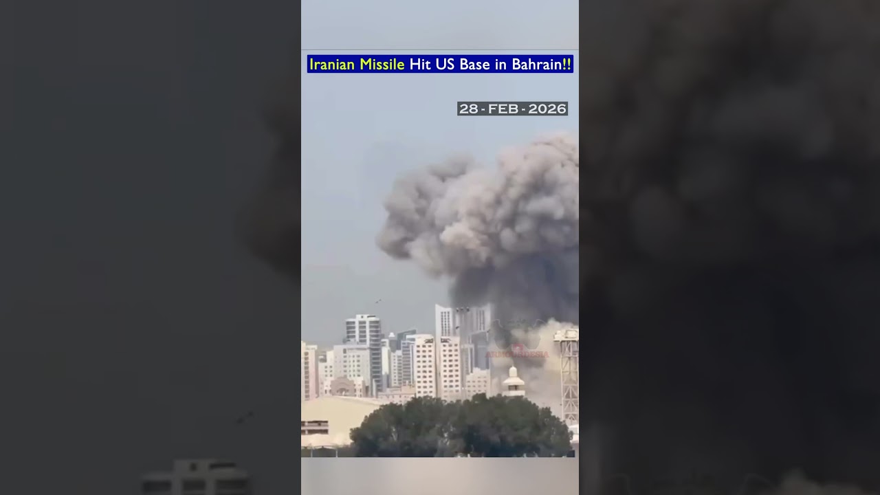 Iranian Ballistic Missile Hits a Military Naval Base in Bahrain!!