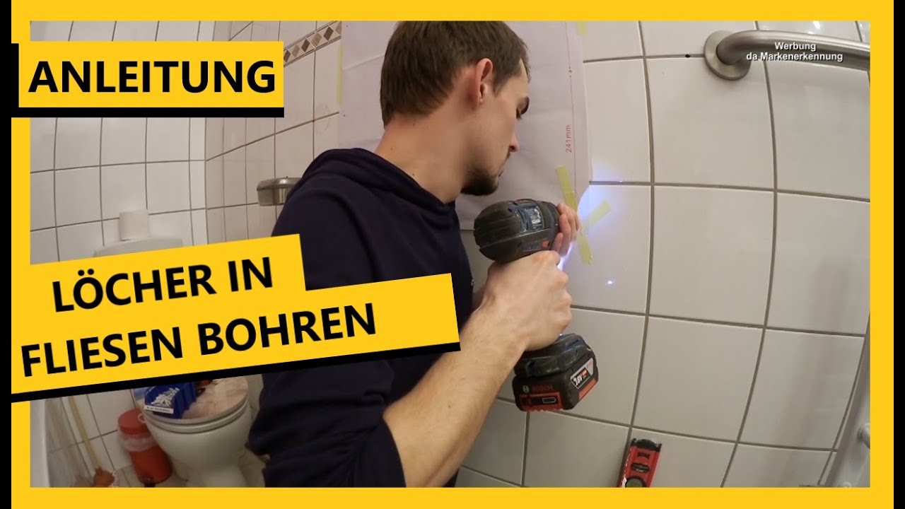 Löcher in Fliesen bohren 🛠️│So geht's - ganz einfach