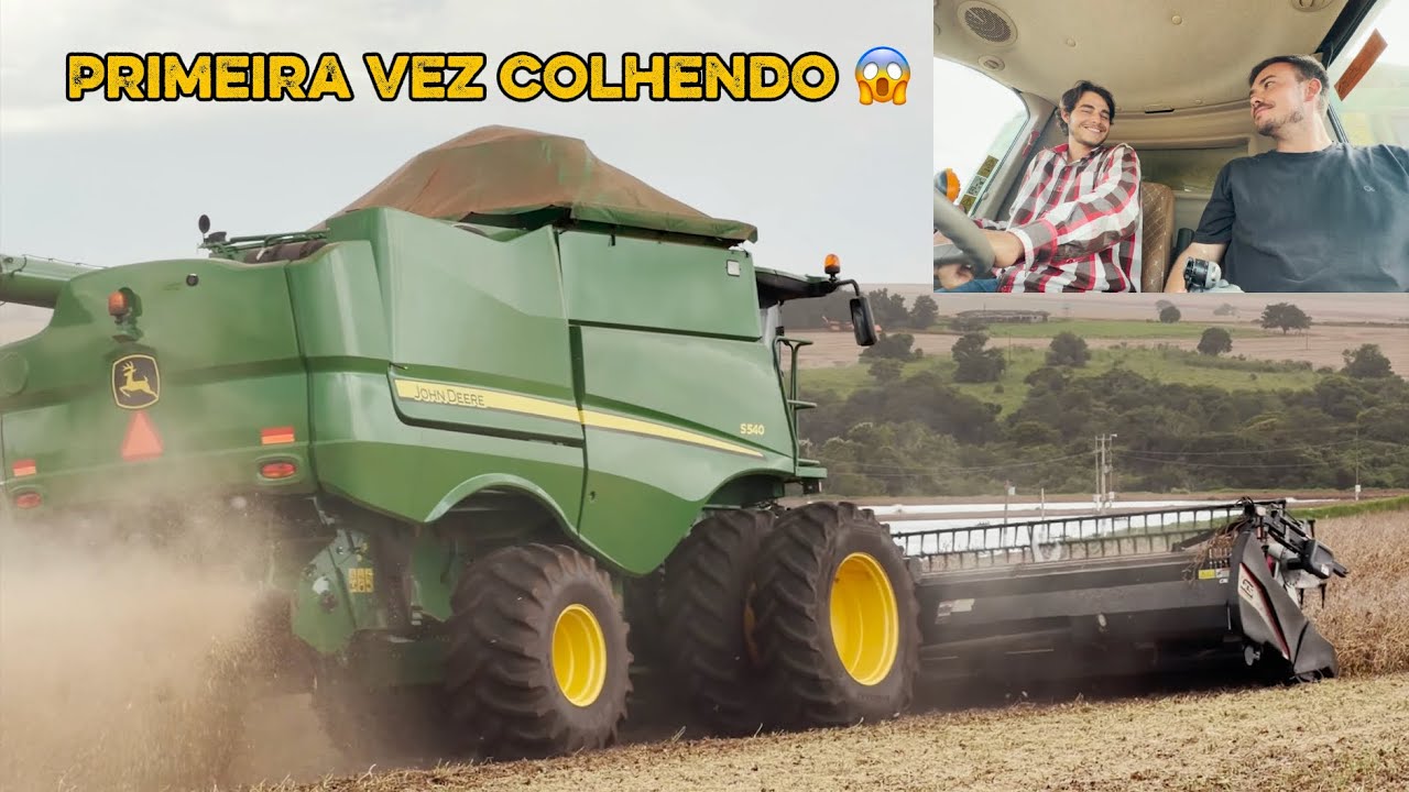 COLHI PELA PRIMEIRA VEZ COM UMA s540- será que deu cagada ?😅