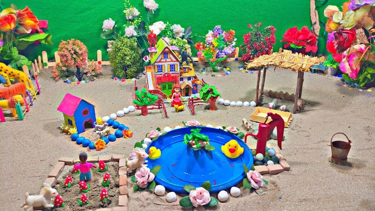 Top the most creative science project | mini rotavator on mini Alghazi tractor | DIY Diorama