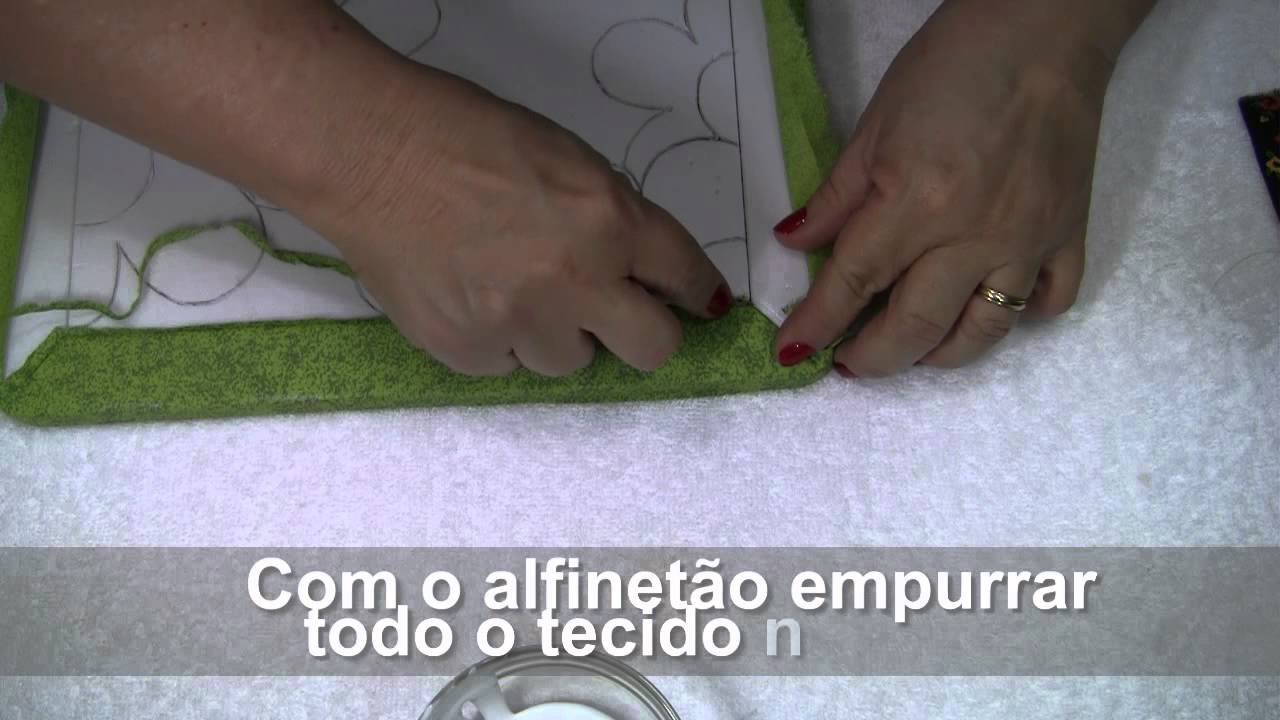 TUTORIAL PATCHWORK EMBUTIDO - PORTA CHAVES