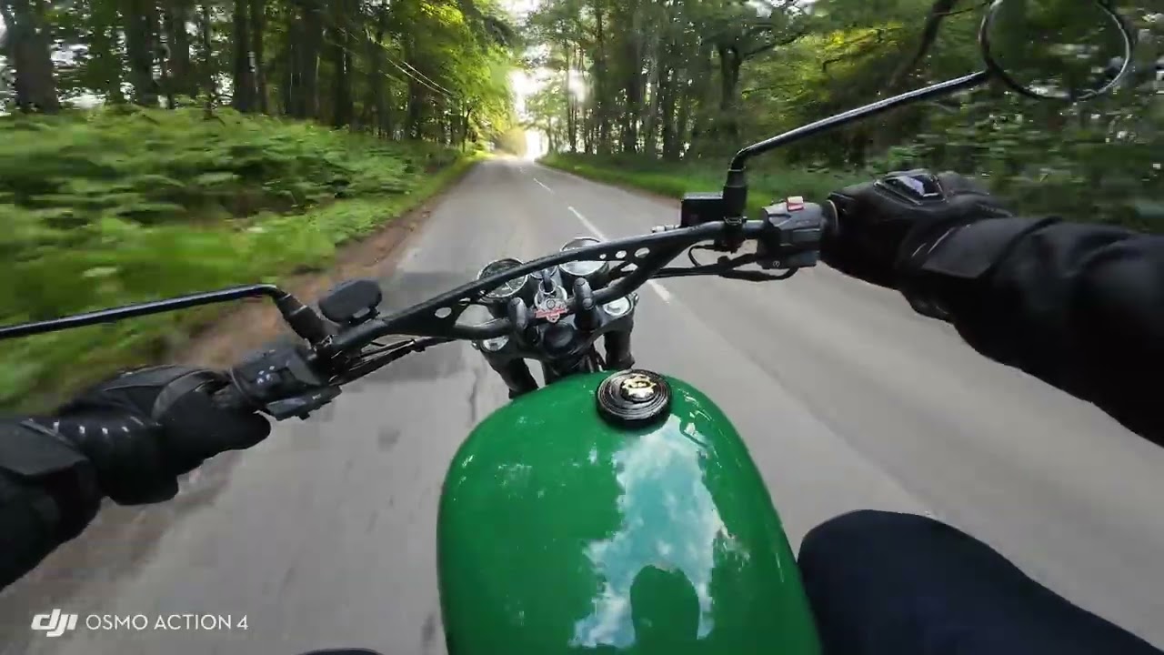 4K POV Sunday night ride on BSA Goldstar 650cc. #bsascrambler #bsagoldstar650 #bsamotorcycles
