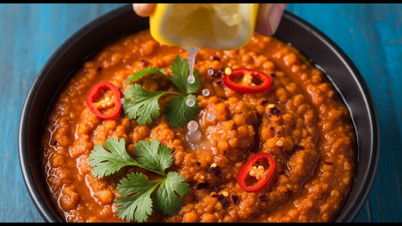 High-Protein Vegan Meal Prep: Spicy Red Lentils (Low Calorie)