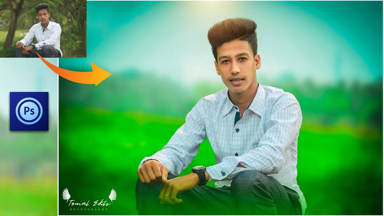 Ps Touch Natural Manipulation Editing🔥|| Photoshop Mobile Best Background Change  Editing 2020