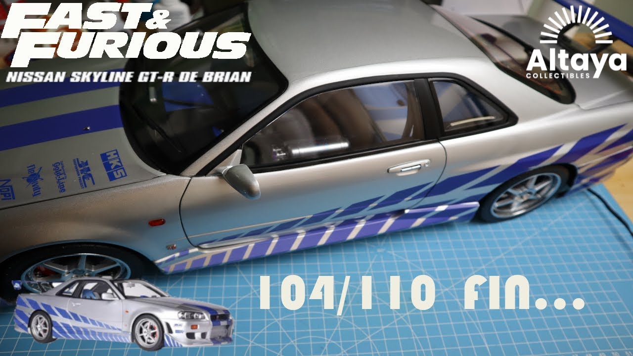 Construisez La Nissan Skyline GT-R de Fast & Furious 1/8 @Altaya France  104/110 FIN