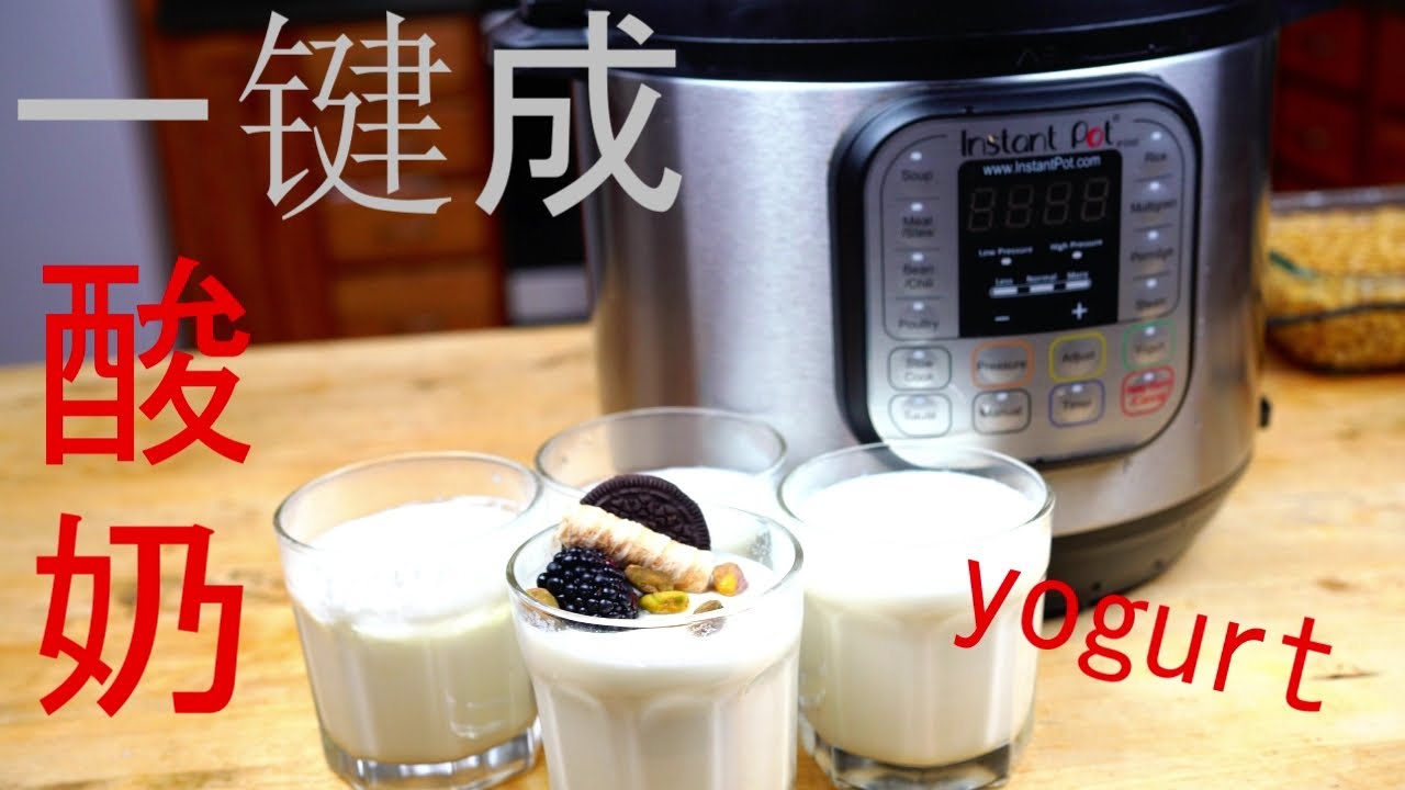 酸奶---高压锅版/简单易做/按一键的事儿  Homemade Yogurt in the Instant Pot/Never need to buy yogurt anymore