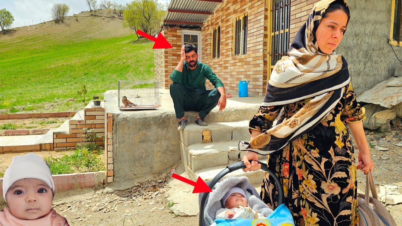 The Saddest Day for the Young Nomadic Father &ndash; Roghayeh Comes for the Newborn👶😰