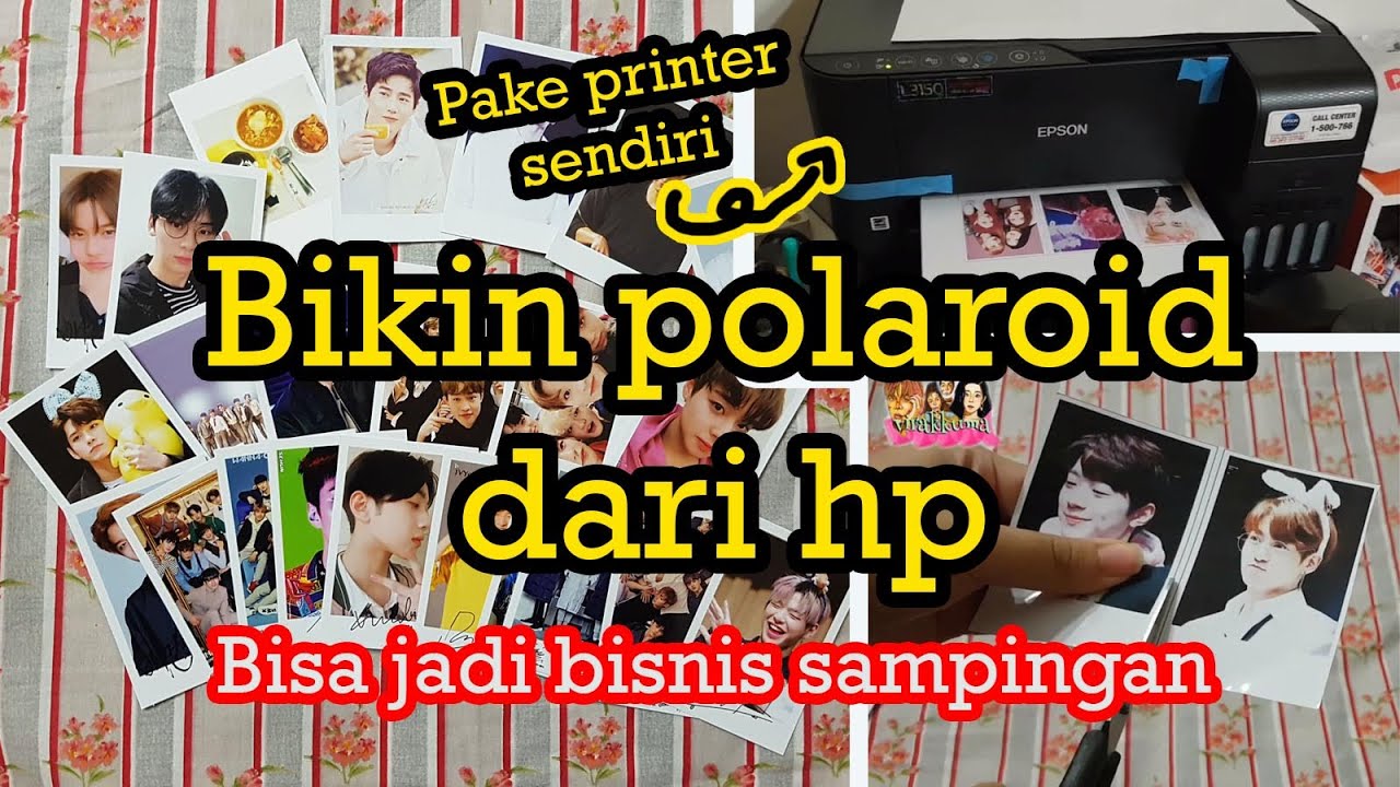DIY KPOP | Tutorial Bikin Polaroid Pake Printer Sendiri | App Photogrid