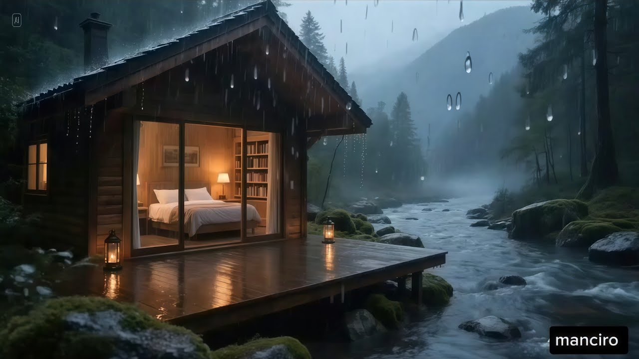 Heavy Night Forest Rain for Sleep 🌧️ 10 Hours of Deep Relaxing Nature Sounds