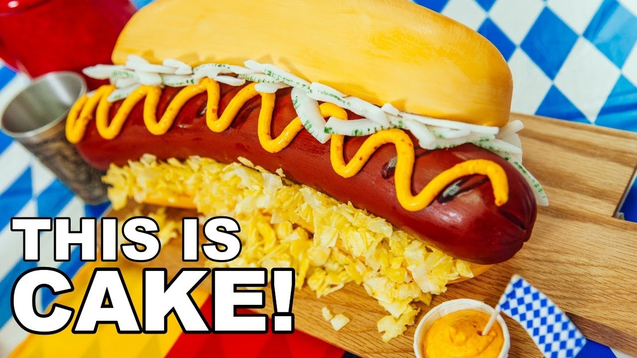 Can You Believe This Hot Dog is a CAKE?! | How To Cake It Step By Step