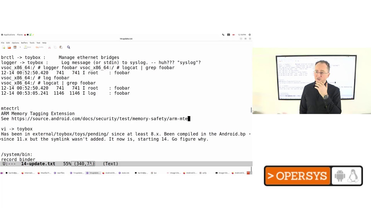 Internals catch-up: 13, 14, LPC Android MC and other such goodies