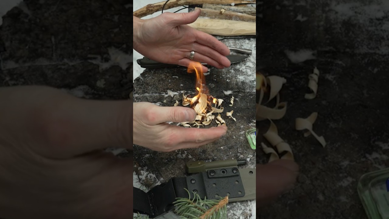 The BEST Fire Starter!🔥I'll Die On This Hill!🏔️#survival #firestarters #fire #survivalskills