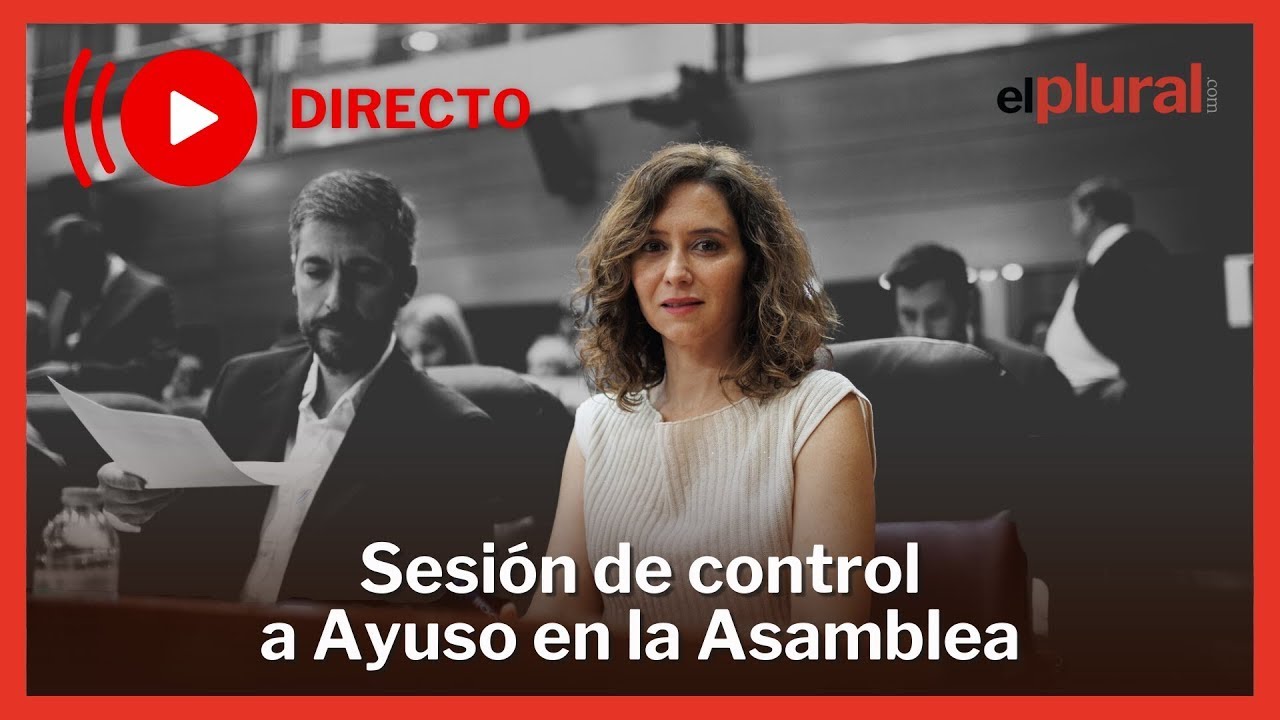 DIRECTO| Sesión plenaria en la Asamblea de Madrid