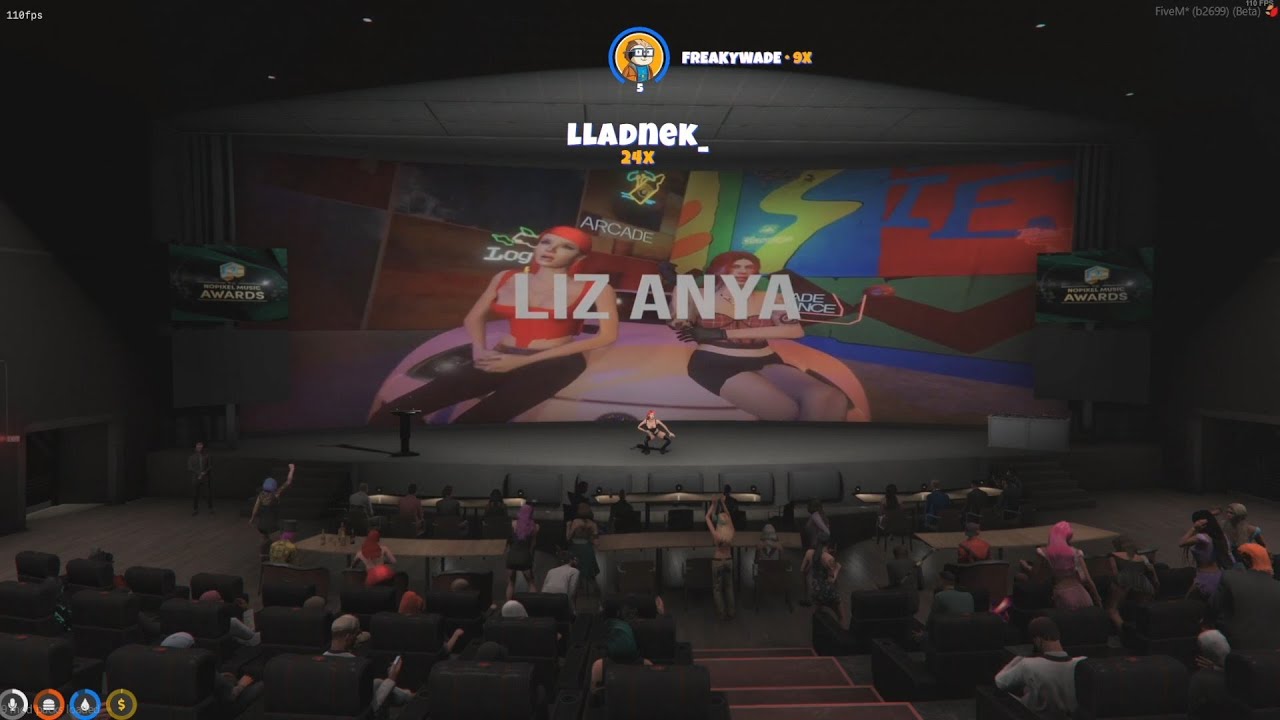 Liz Anya Perform her New Song at Nopixel Music Awards