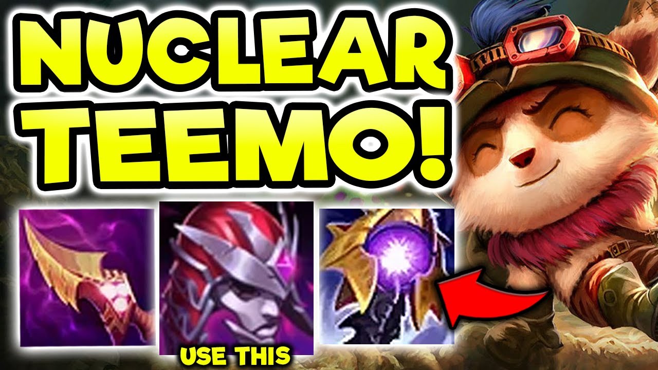NUCLEAR TEEMO TOP! 1V9 TOPLANE EASIER THAN EVER - S11 TEEMO TOP GAMEPLAY (Season 11 Teemo Guide)