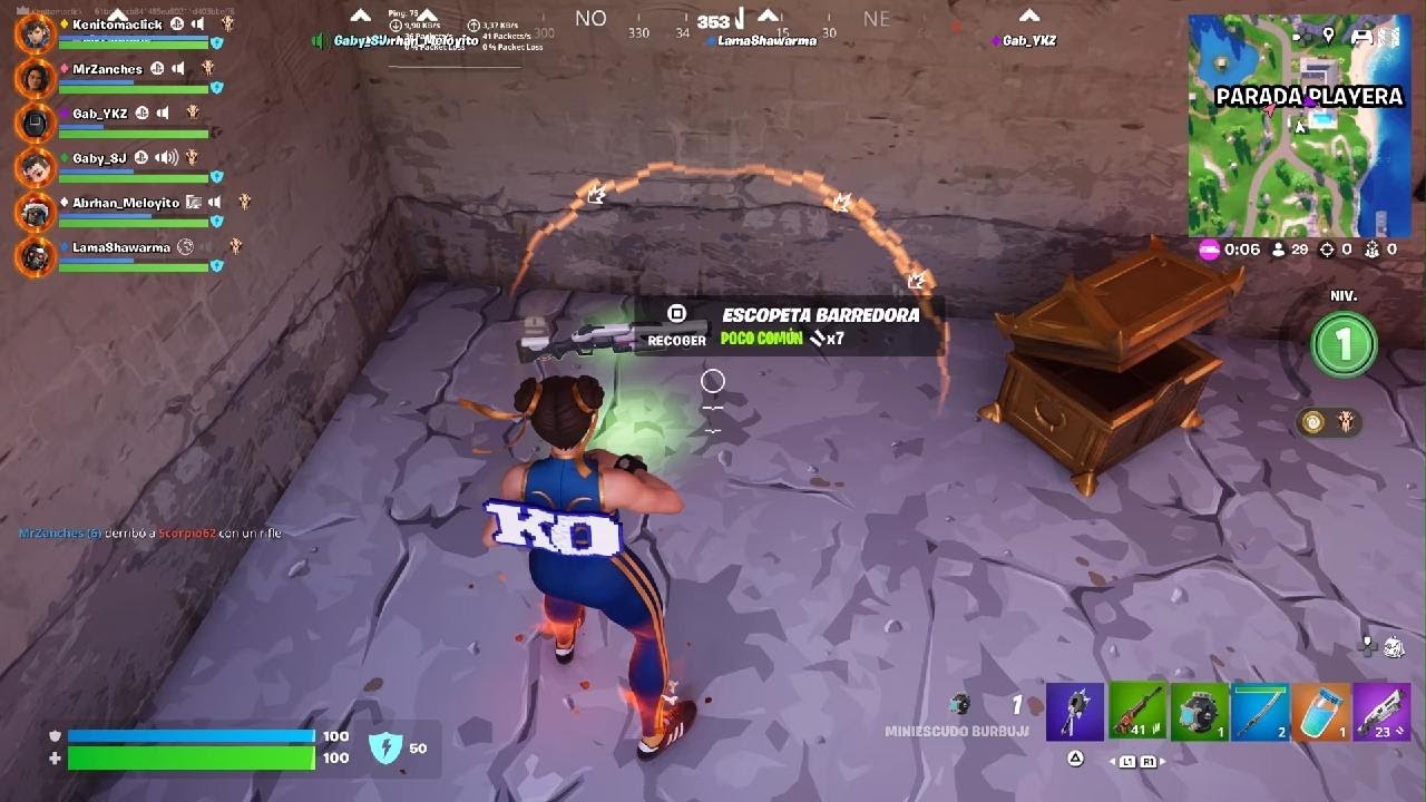 Ganando blitz de 6 en Fornite