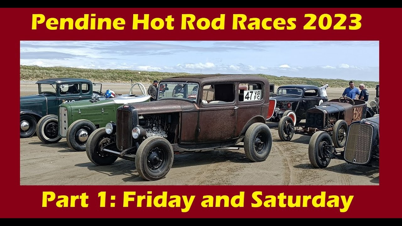 VHRA Pendine Sands Hot Rod Races 2023. Part 1. Friday and Saturday. (2347)