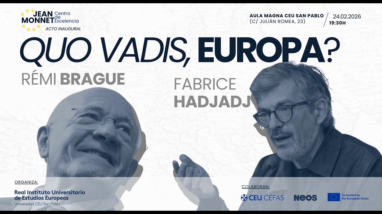 DIRECTO | 'Quo vadis, Europa?', con Rémi Brague & Fabrice Hadjadj