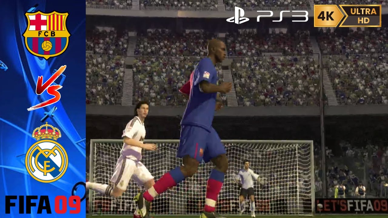PS3 FIFA 09  fC Barcelona vs Real Madrid