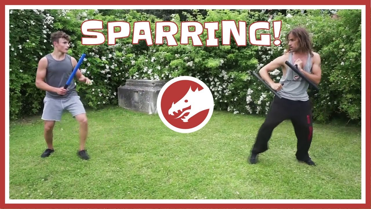 Sparring: Tonfa vs Stick (Lightweight Baton)!