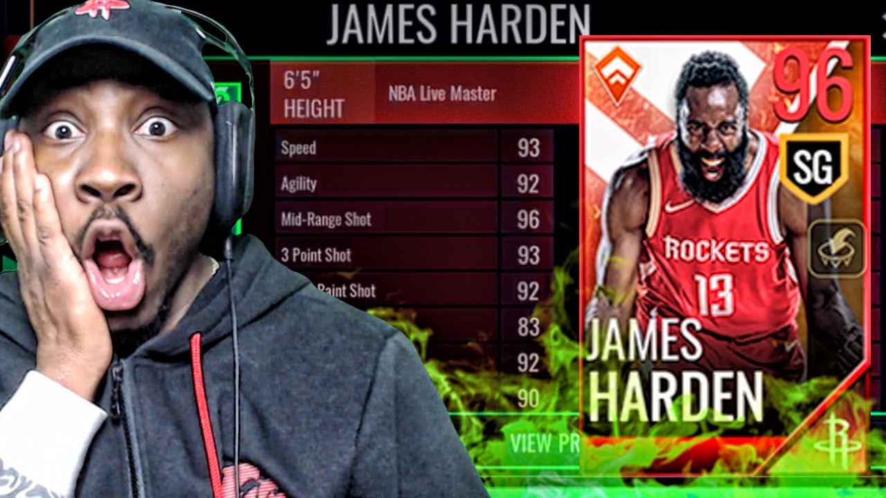 96 OVR LIVE MASTER JAMES HARDEN REVEALED! NBA Live Mobile 18 Pack Opening Ep. 28