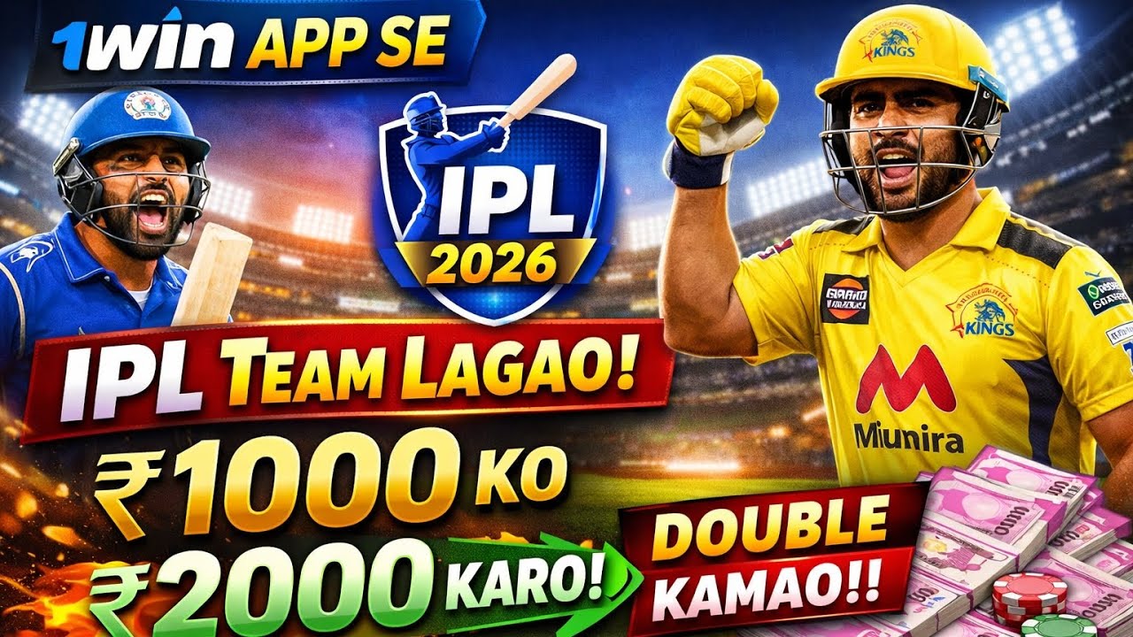 1win App से IPL Team लगाओ 💰 ₹1000 को ₹2000 कैसे बनाएं | Winning Trick 2026&rdquo;