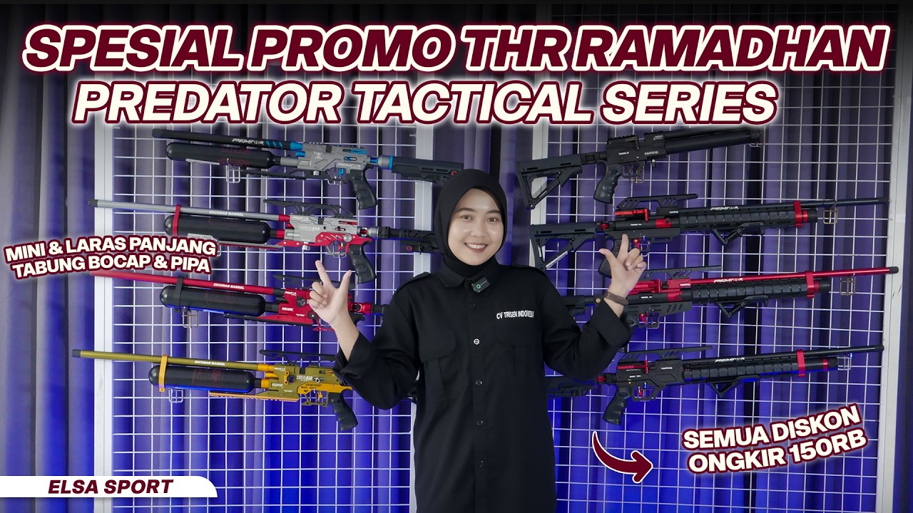 HARGA 2 SAMPAI 5 JT ‼ SEMUA VARIAN PCP PREDATOR TACTICAL SERIES VERSI MINI HINGGA LARAS PANJANG